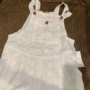 White eyelet girls jumper size 10